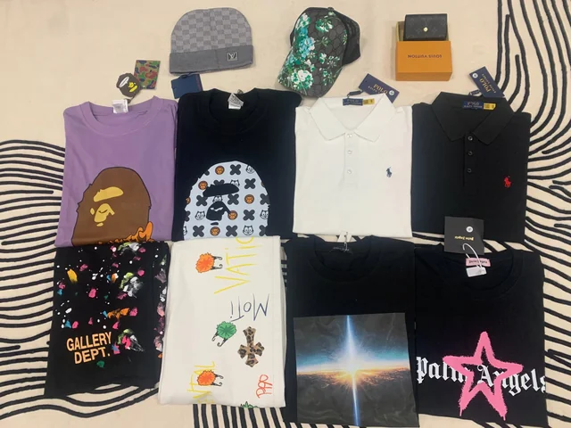 Overview of tops, caps, shorts and accessories from the LoongBuyClub mini haul